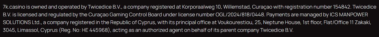 Платежи в 7K Casino AZ