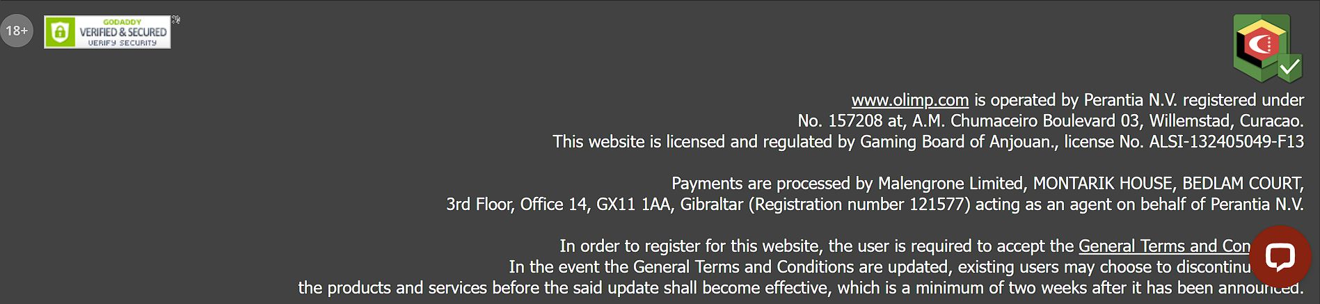 Платежи AZN в Olimp